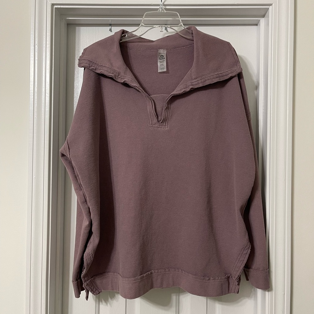 Waffle Knit Pullover